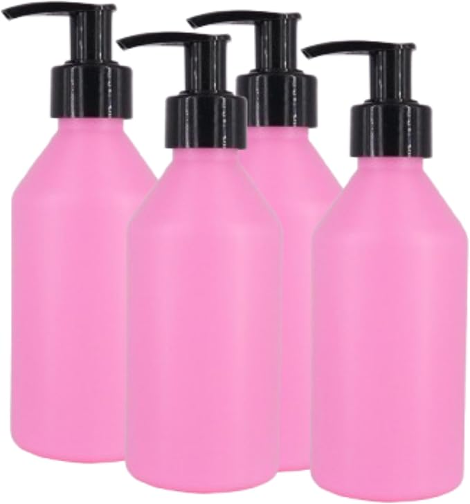 Pink Bottle + Black Pump