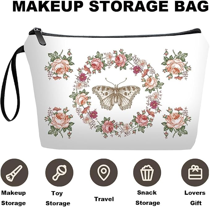 Butterfly floral-white