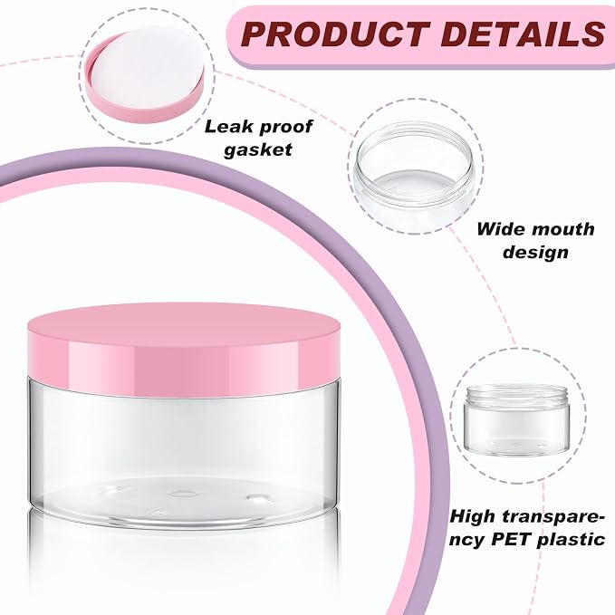 Clear with Colourful Lid