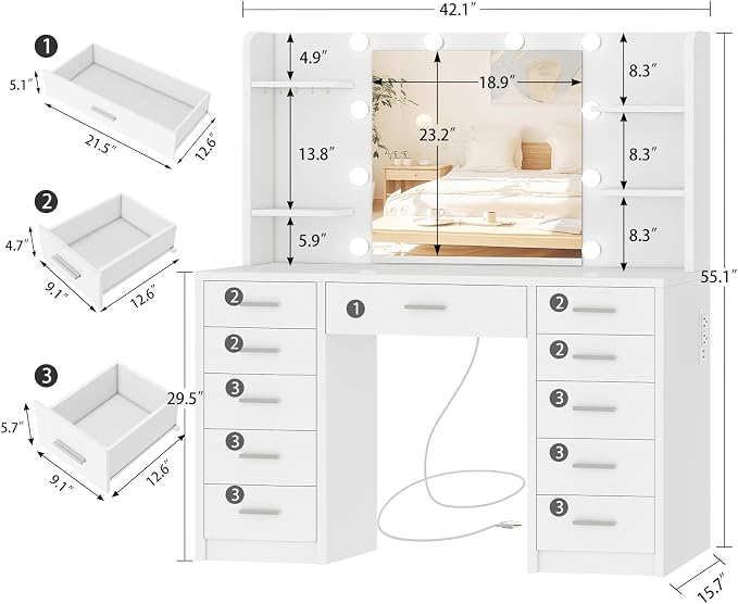 11 Drawers