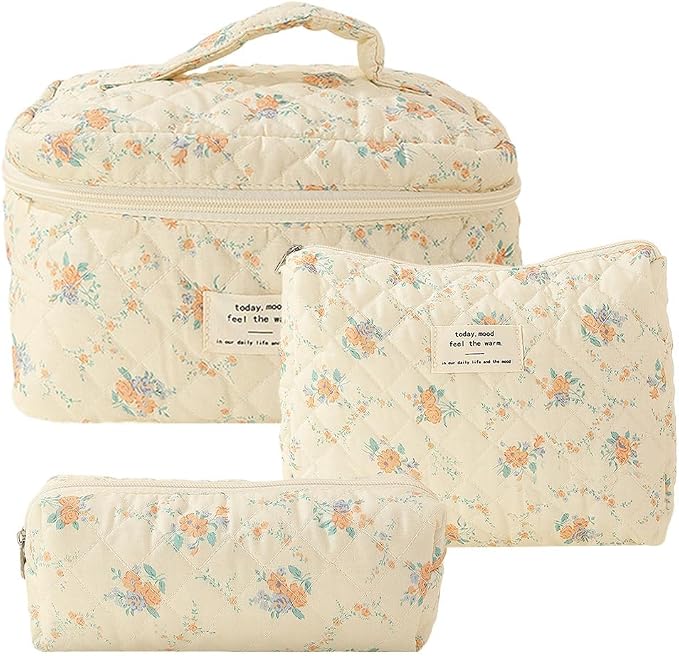 B02-3pcs set-orange floral