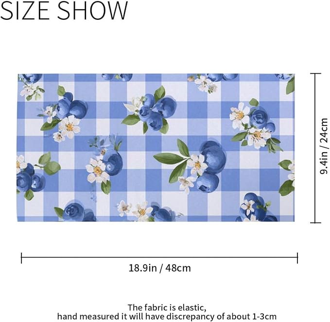 Blue and White Blueberry Plaid