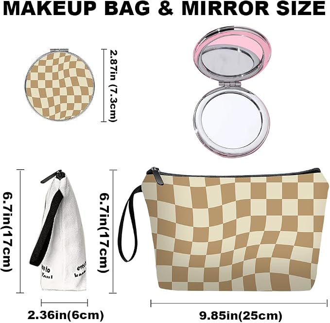 Checkered Light Brown
