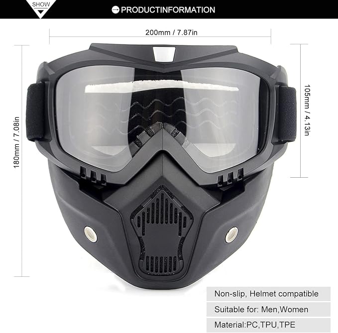 Mt-009-black&clear Lens