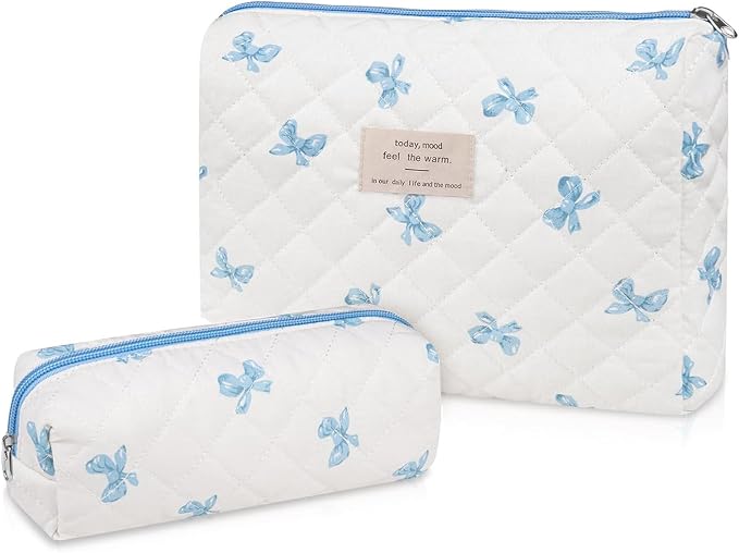 2pc White Blue Butterfly Flower