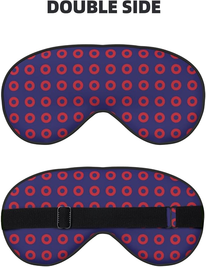 Phish Red Donut Circles on Blue
