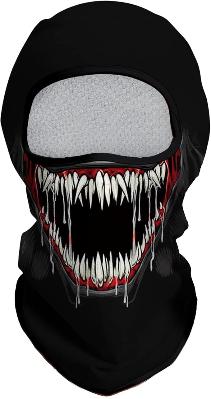 Skull White Eyes Open Mouth