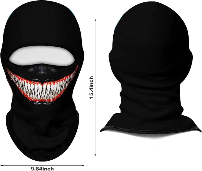 Skull White Teeth Red Lip Smile