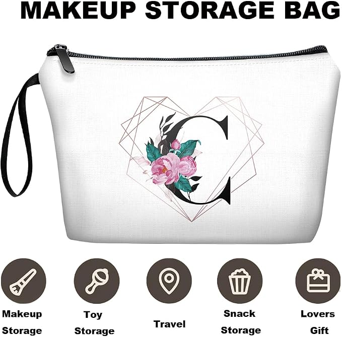 Diamond-like Ietter C Floral-white