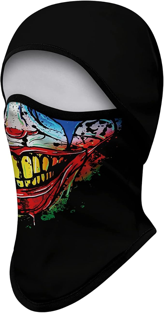 Skull Red Face Yellow Teeth