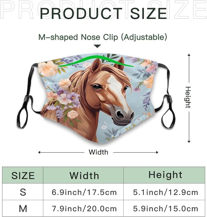 Cute Horse Flower Pattern