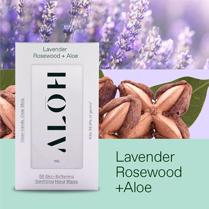 Lavender Rosewood 6 pack 20ct Wipes (120 wipes)
