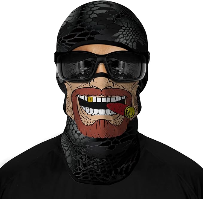 Men Brown Face With Cigar