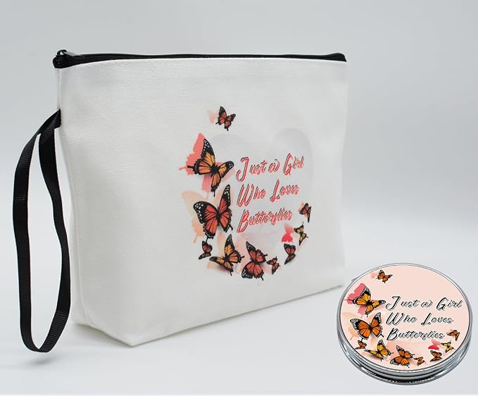 Butterflies Love heart-white