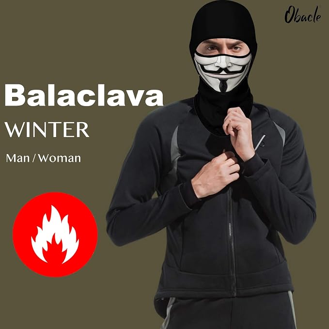 Men White Face Black Beard