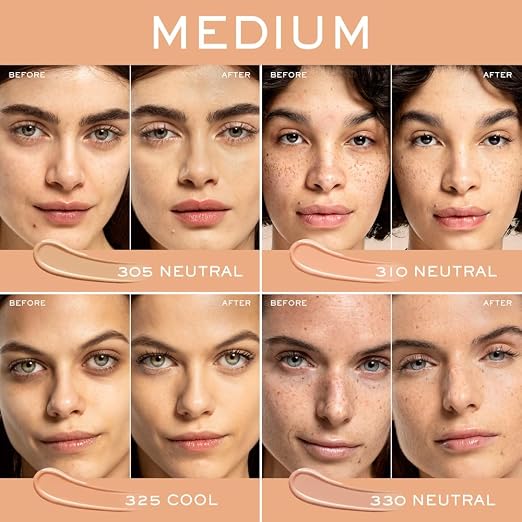 325C: For medium skin with cool/pink undertones