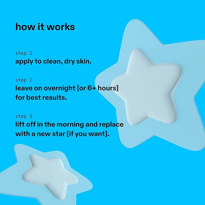 Clear Hydrocolloid Stars