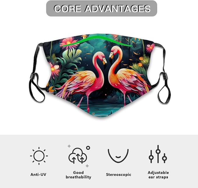 Cartoon Flamingo Flower