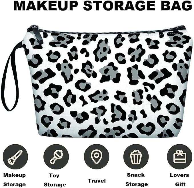 Black Leopard Print-white