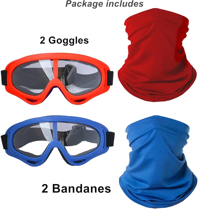 Red + Blue/Clear Lens
