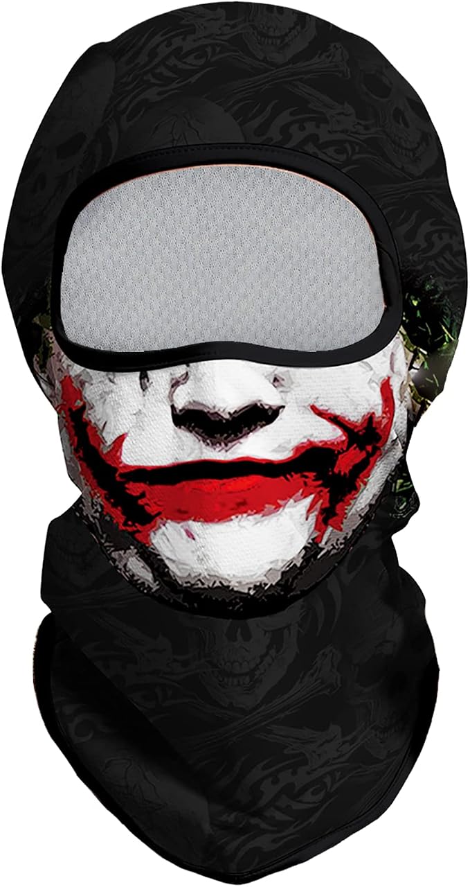 Skull White Face Red Blood
