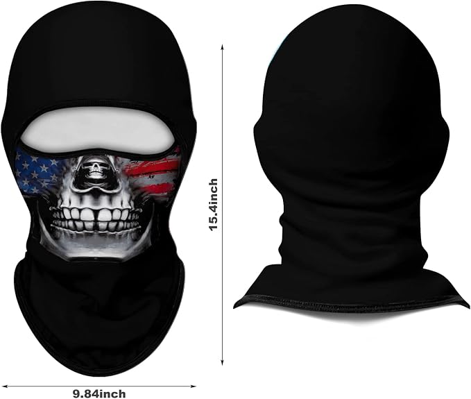 Skull With Gray Flag Face