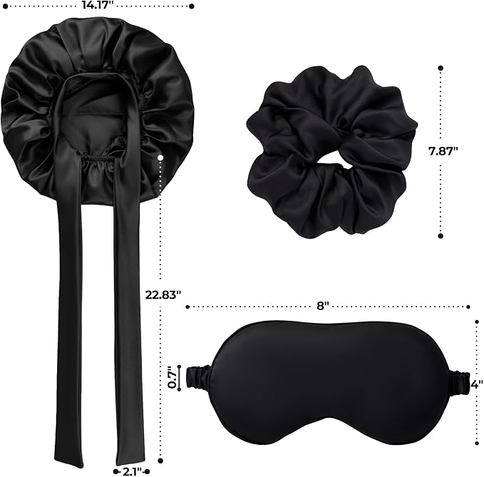 3 Pcs Sleep Set-black