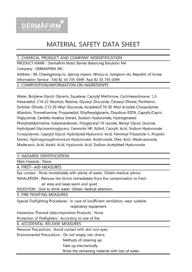 03 Moist Barrier Balancing Emulsion M4