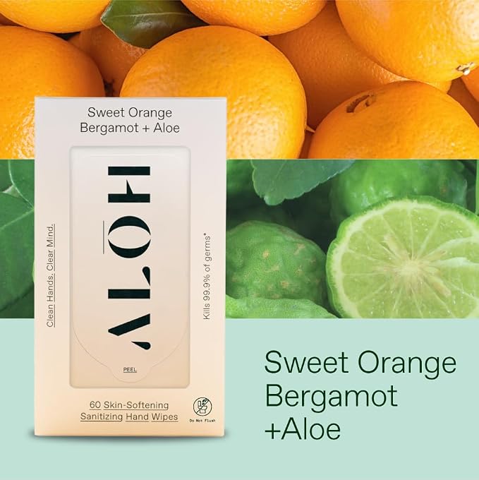 Sweet Orange Bergamot 3 pack 20ct Wipes (60 wipes)