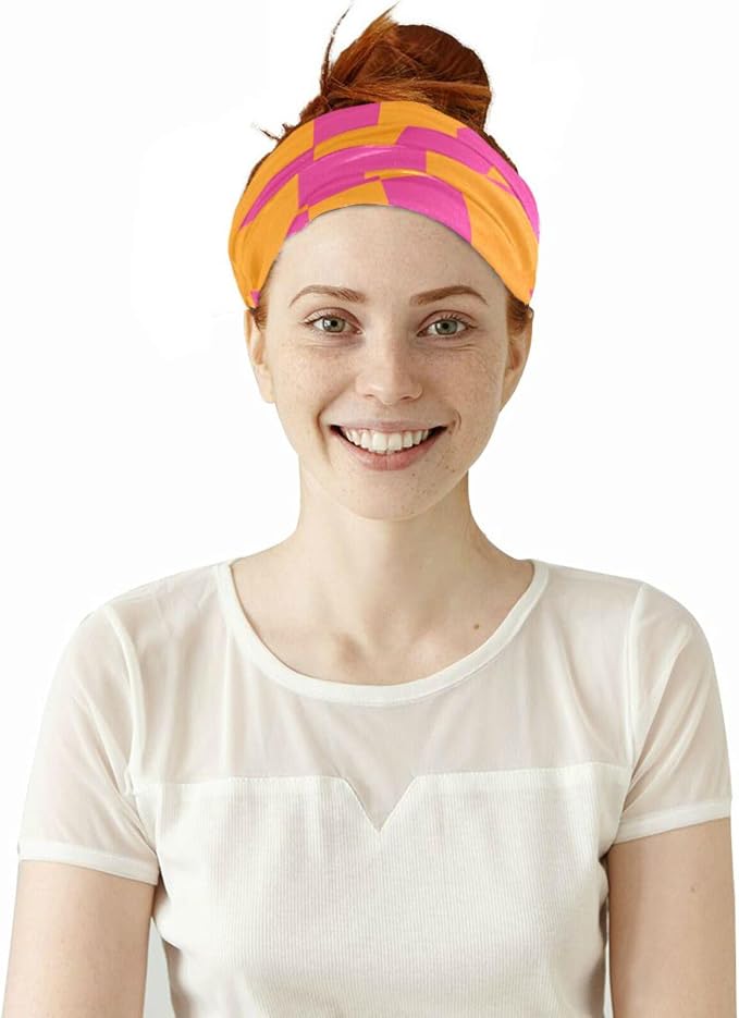 Checkered Pink Orange