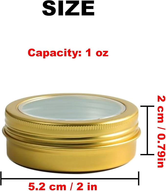 Gold Clear Lids