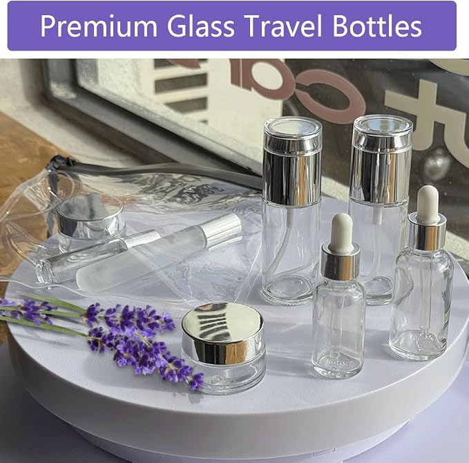 Silver-transparent glass