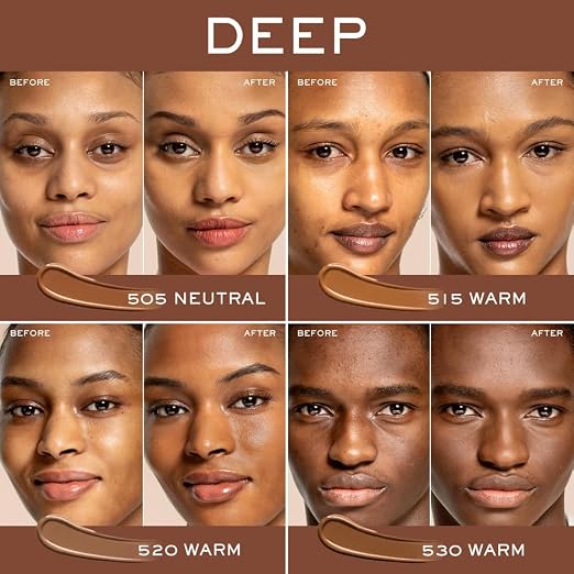 505N: For deep skin with neutral/red undertones