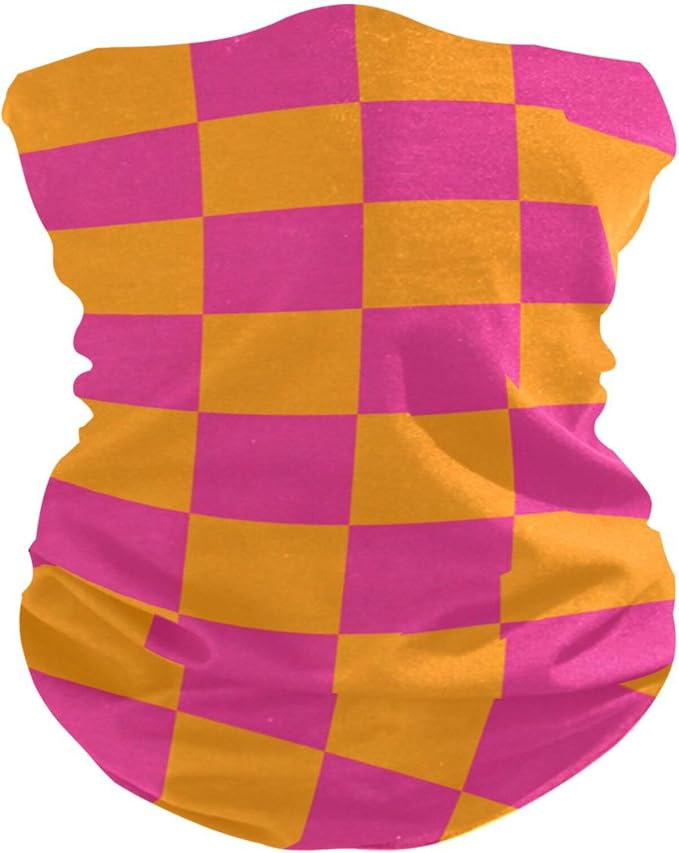 Checkered Pink Orange