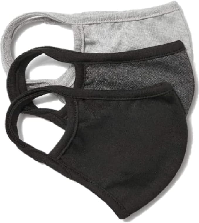 3 Pack Black,grey,charcoal