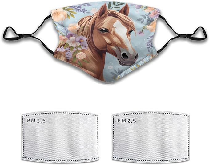 Cute Horse Flower Pattern