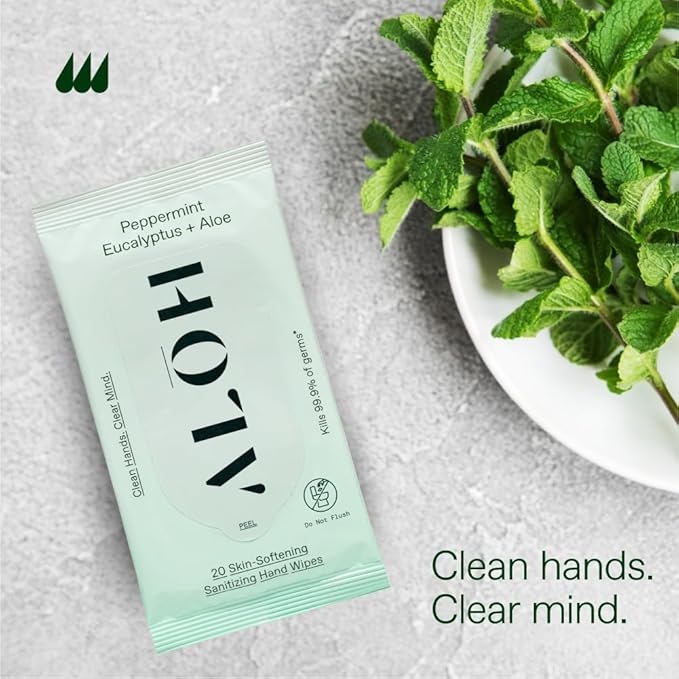 Peppermint Eucalyptus 3 pack 20ct Wipes (60 wipes)