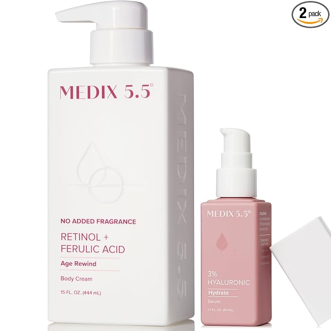 Fragrance-Free Retinol Cream + 3% Hyaluronic Acid Serum Set