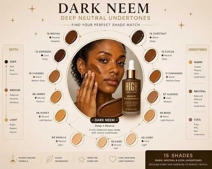Dark Neem (Deep, Neutral Undertones)