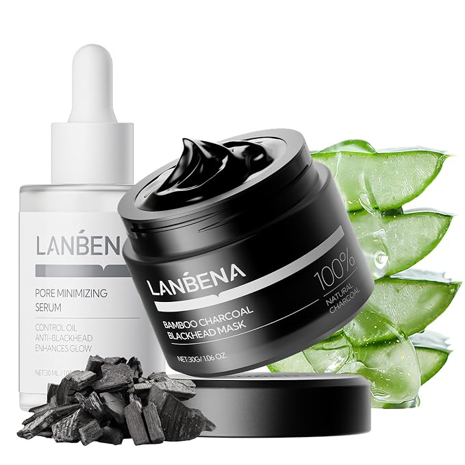Bamboo Charcoal Pore Strips+Pore Serum