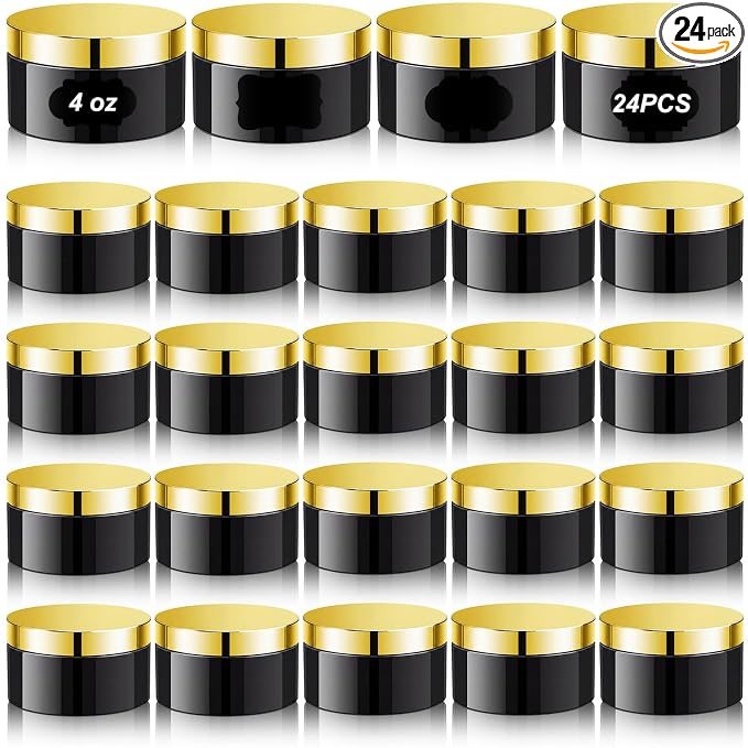 Black with Gold Lid