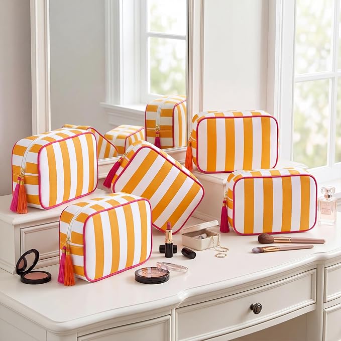 Orange and White