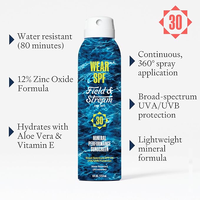 Field & Stream SPF 30 Mineral Spray