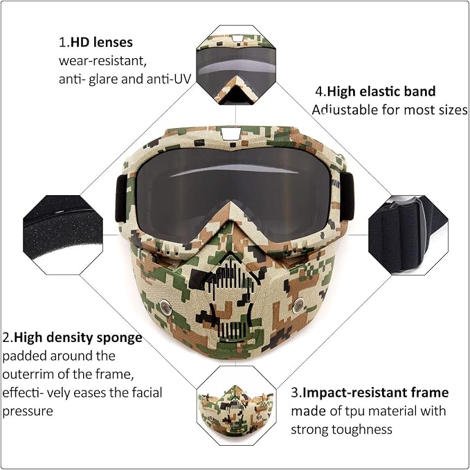 Mt-009-camo&gray Lens
