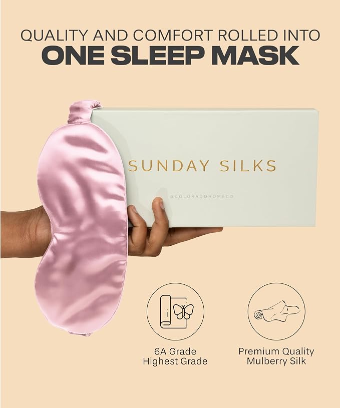 Silk Eye Mask - Pink Quartz