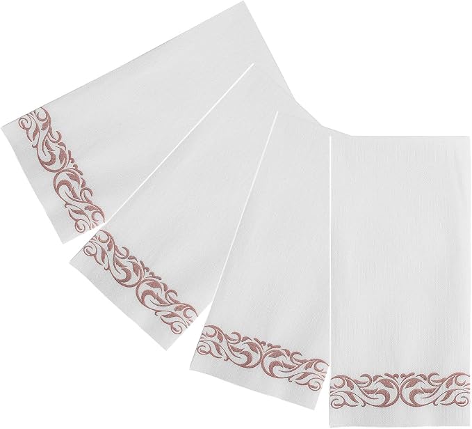 Rose Gold Disposable Guest Towels