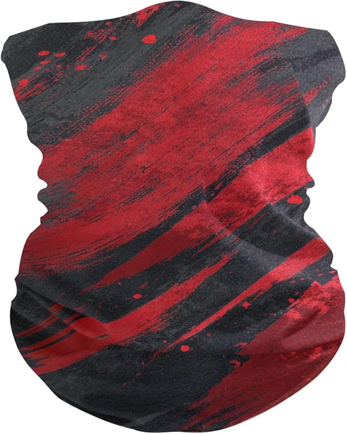 Red and Black Brush Strokes