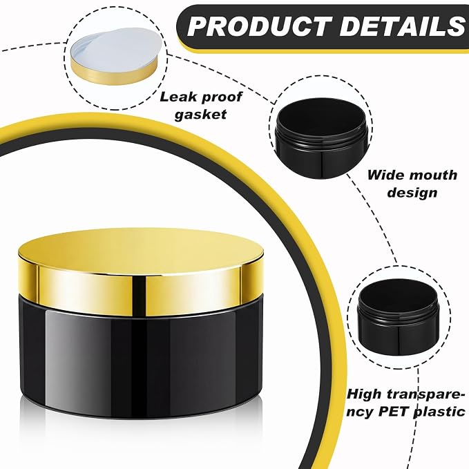 Black with Gold Lid