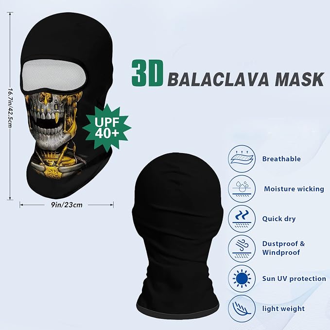 Skull Mechanical Grey-gold Face