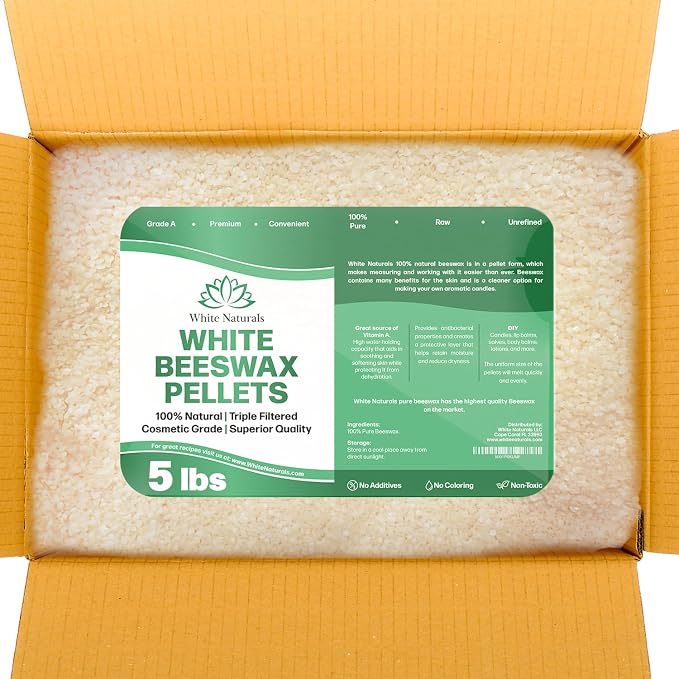 White Beeswax Pellets 5lb